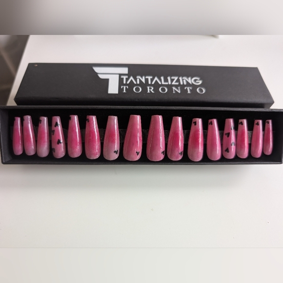 Pink blossom - Handmade Press-On Nails - Picture 1 of 2